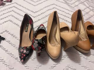 Lote de 6 pares de zapatos de tacón