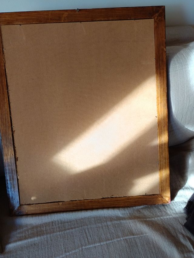 Marco grande madera y cristal 69x58