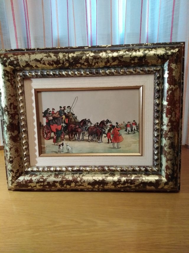 Cuadro decorativo con doble marco