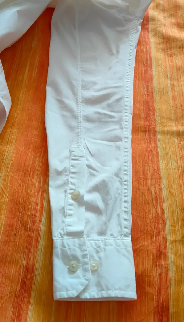 Camisa Tommy Jeans Slim Fit M Blanca