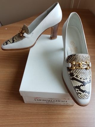 Miss Amerino Ghiaia Scarpe Donna N.39 NUOVE