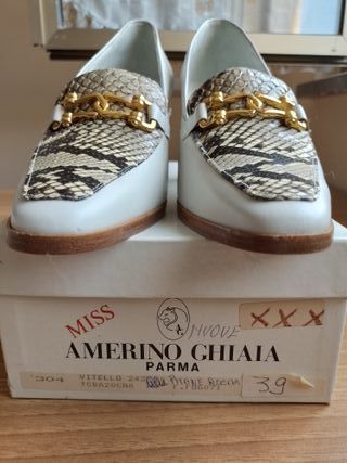 Miss Amerino Ghiaia Scarpe Donna N.39 NUOVE