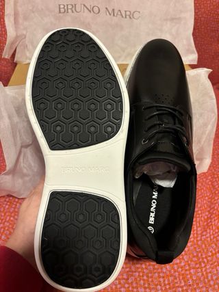 Zapatos Bruno Marc Hombre Negros Talla 44.5 Nuevos
