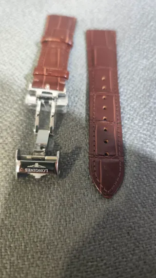 Correa Longines Piel Marrón 22mm