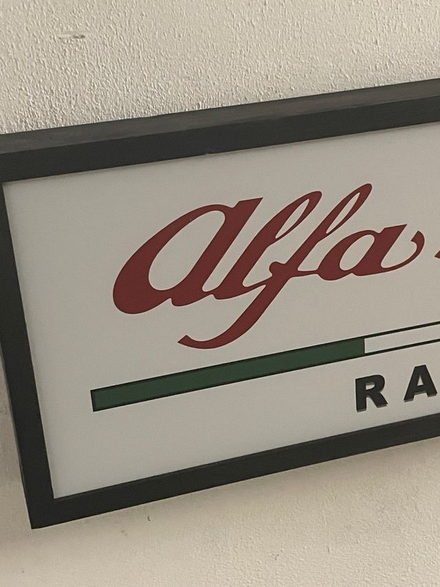 Insegna Luminosa Alfa Romeo Racing
