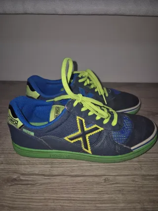 Zapatillas Munich niño Talla 37 Azul/Verde Lima