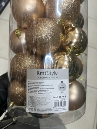 Palline Natale Kmt Style 25pz