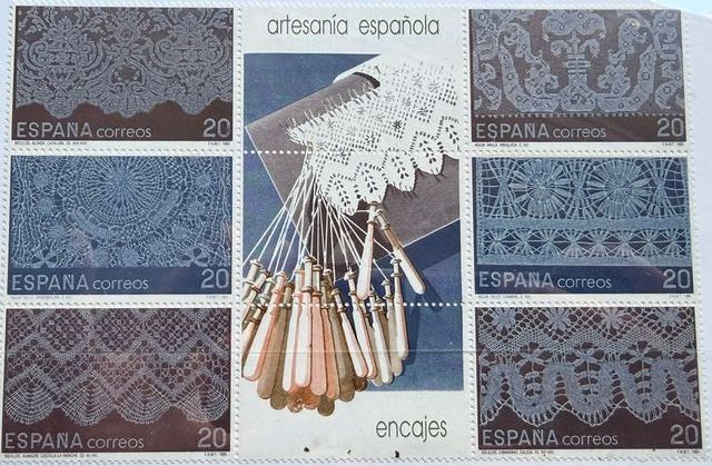 Sellos España Artesanía Española Encajes