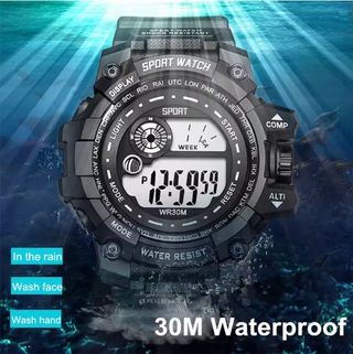 Reloj Deportivo Táctico Digital Negro