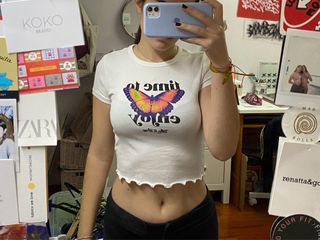 Top Bershka mariposa S