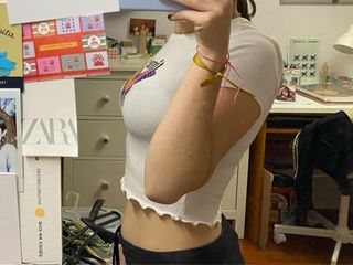 Top Bershka mariposa S