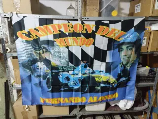 Bandera Fernando Alonso Campeón del Mundo