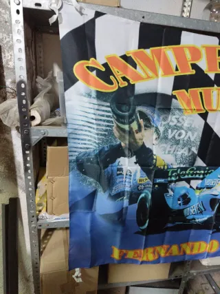 Bandera Fernando Alonso Campeón del Mundo