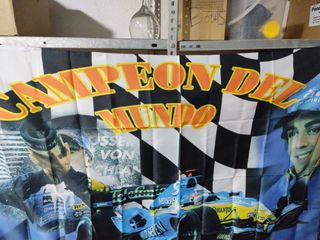 Bandera Fernando Alonso Campeón del Mundo