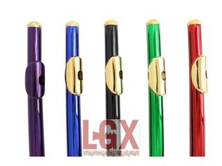 Flauta travesera colores (rojo, azul, verde, negro