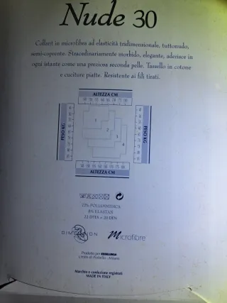 Collant Nude 30 Denari Taglia 2