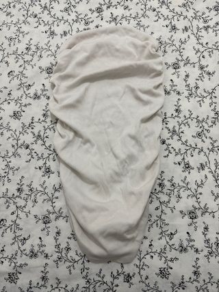 Top blanco acanalado