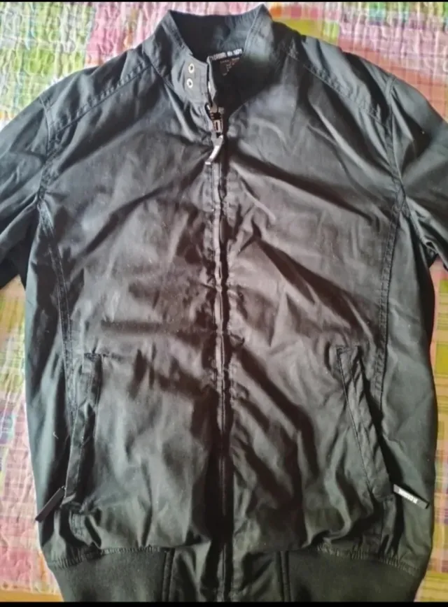 Cazadora Zara Hombre Negra