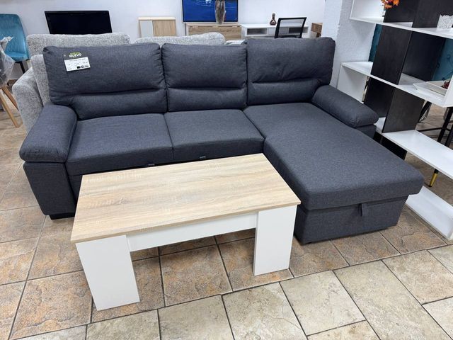 Sofá Cama Emma: ¡Mesa y Arcón! Todo a Estrenar