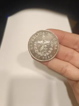Moneda Peso Cubano Plata 1934