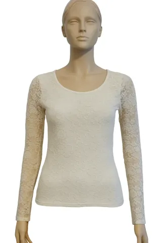 Jersey Amisu Encaje Manga Larga Talla XL