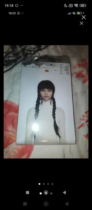 Peluca Miércoles Adams nueva