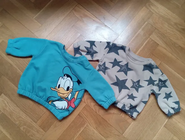 Lote 2 sudaderas bebé Donald y estrellas