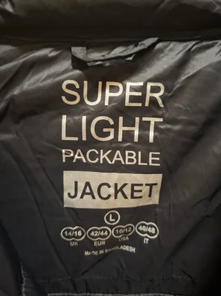 Giubbino Primark ultra leggero nero