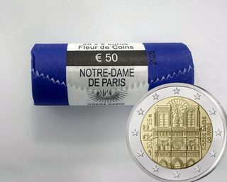Rollo 25 Monedas 2€ Notre Dame 2025