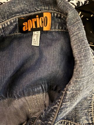 Camisa vaquera sin mangas Apricot