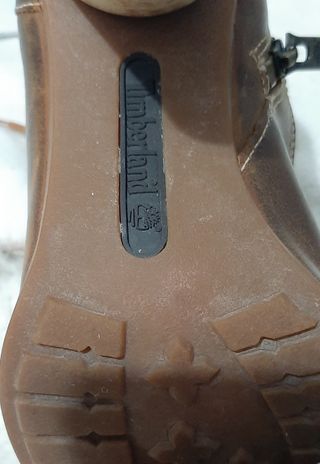 Stivaletti Timberland pelle marrone e beige