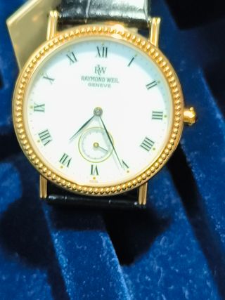 Reloj Raymond Weil Geneve Oro , chapado oro 1°ley.