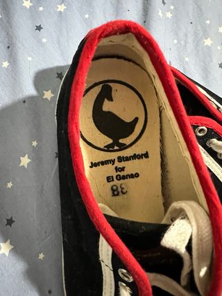 Zapatillas El Ganso Mujer Negras y Rojas