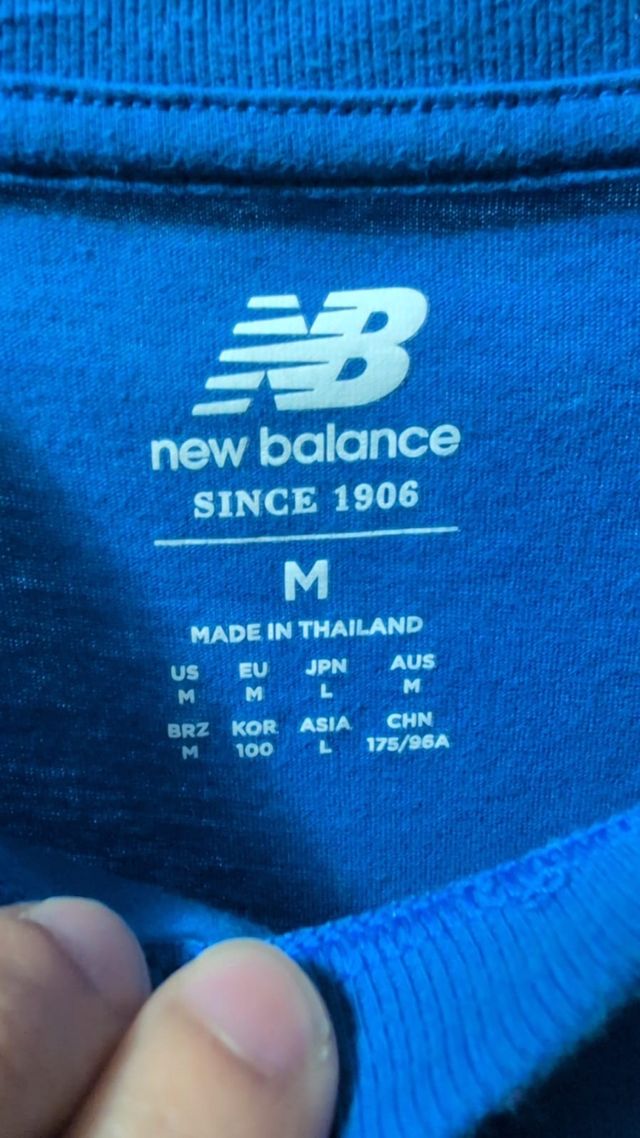 Maglietta New Balance Blu taglia m