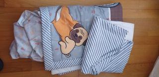 Conjunto de lençóis e edredom infantil