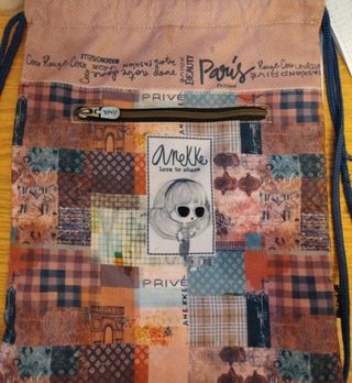 Mochila saco Aneke patchwork