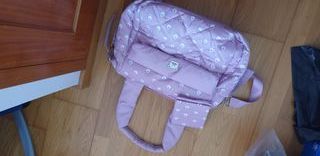 Saco de bebé rosa estampado ositos da mayoral