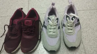 Zapatillas Nike granates y moradas buen estado