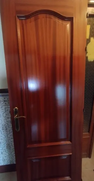 Puerta madera maciza roble