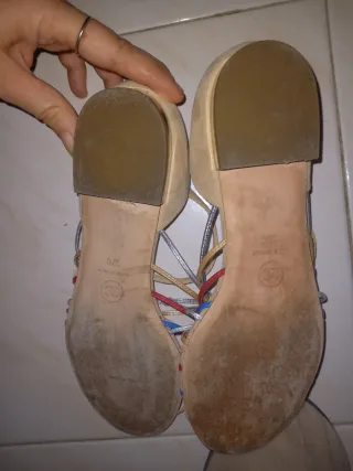 Sandali Chanel Beige Multicolor 37