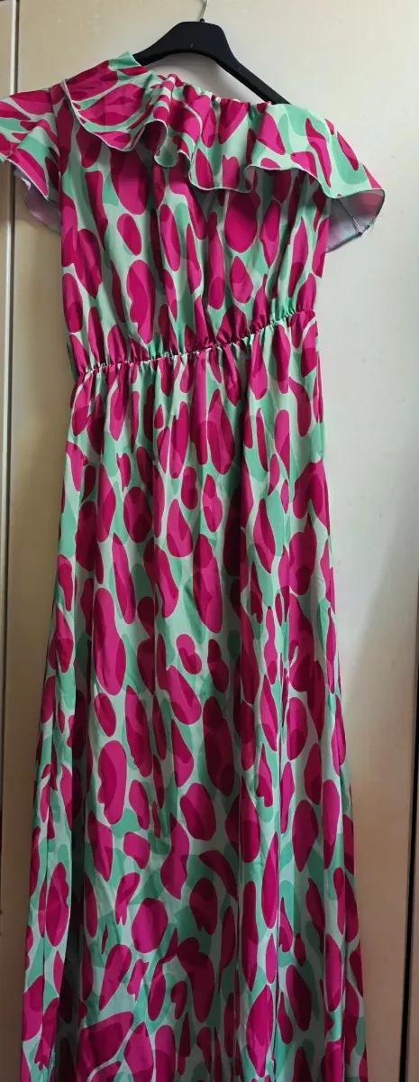 Vestido largo estampado verano