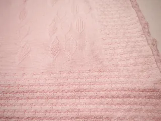 Manta/toquilla bebé rosa