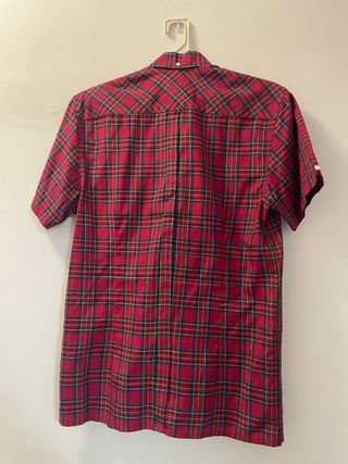 Camisa Merc cuadros roja manga corta