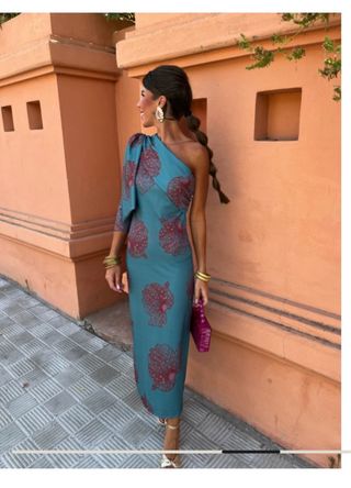 Vestido largo estampado