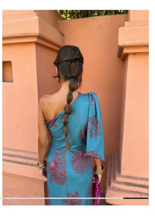 Vestido largo estampado