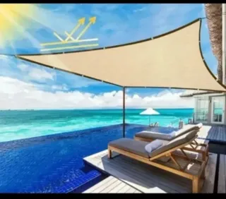 2 Toldos Vela Rectangular 3X4