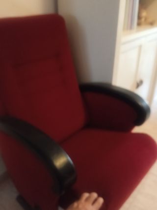 2 Poltrone per cinema/teatro rosse
