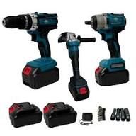 Set di utensili elettrici composto da trapano avvi