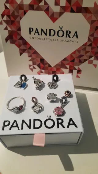 Lote Pandora Anillo y Charms