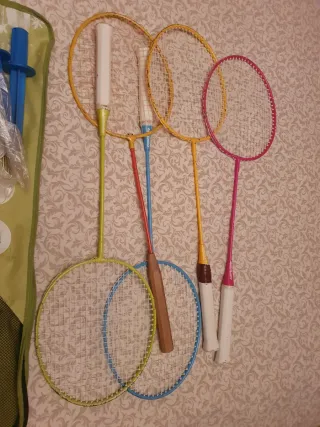 Kit Bádminton Artengo con Red y Raquetas